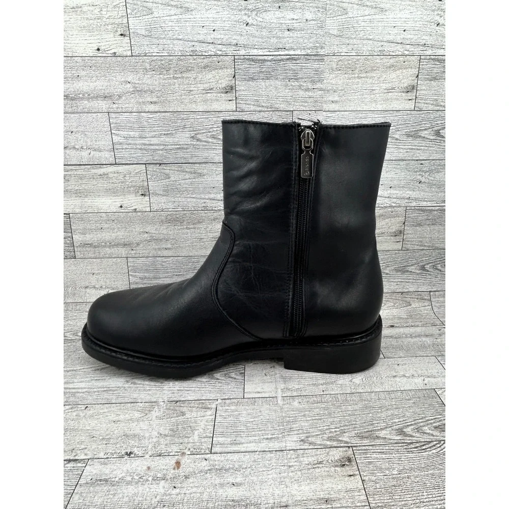 Blondo Canada AquaProtect Black Leather Waterproof Side Zip Boots Men Size 11M‎